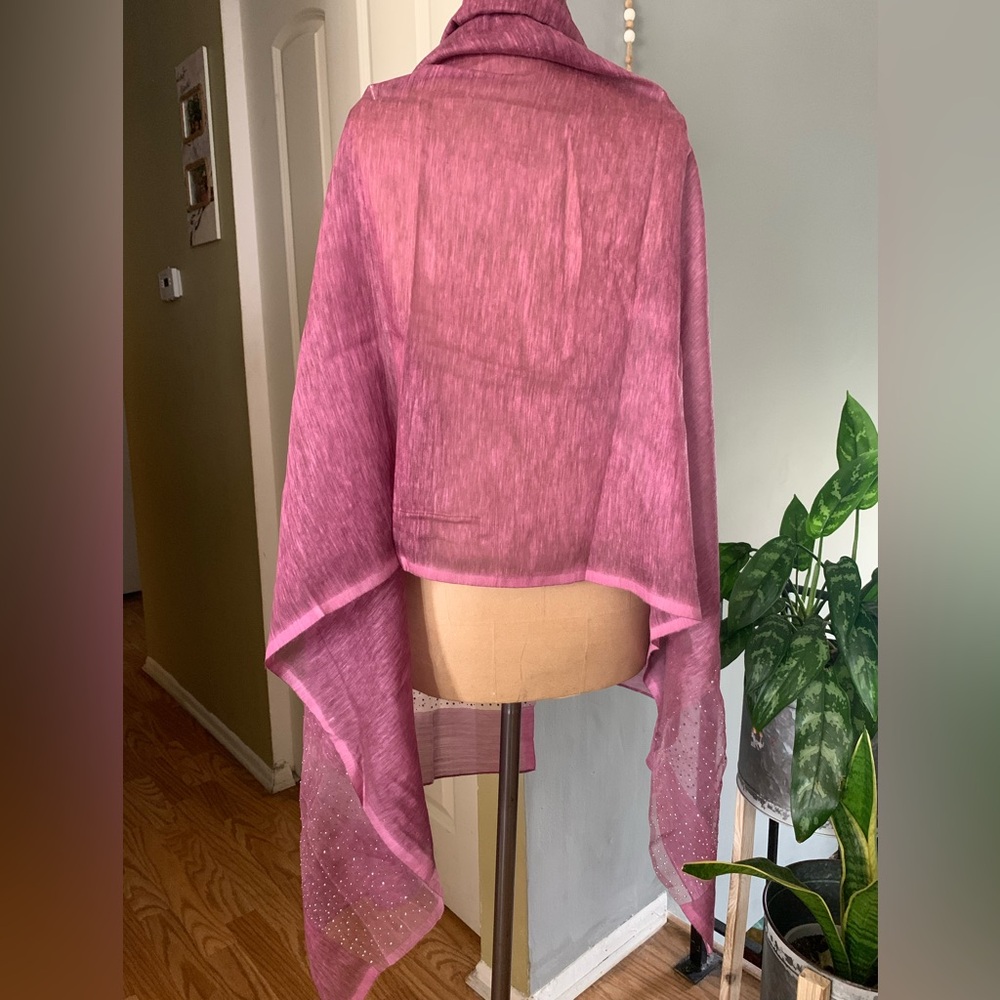 NWT Silk Cotton Mix Shawl Scarf - Picture 3 of 10